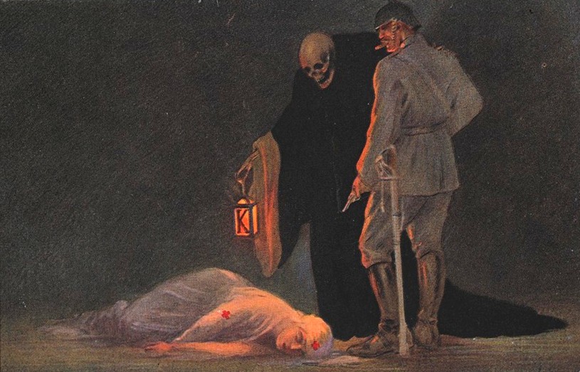 Cartolina "The murder. Well done, said Kultur", 14 ottobre 1933