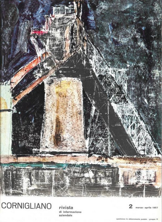 Copertina di Eugenio Carmi - particolare di un altoforno