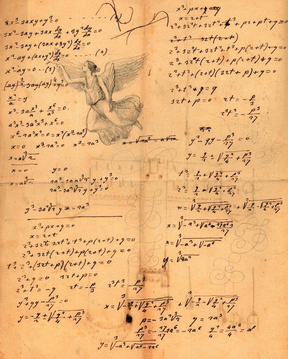 Foglio di calcolo; senza data ma prima metà dell'Ottocento