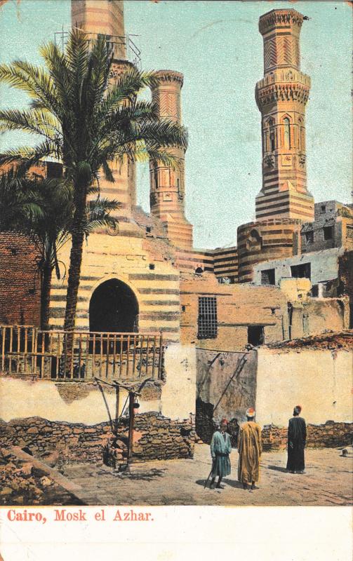 Cartolina di Francesco Gerolamo Ansaldo dall'Egitto, primi anni del '900 (1)
