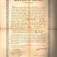 Diploma di laurea Luigi Ansaldo 09-12-1845