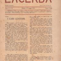 Copertina - 15 maggio 1913, anno I, n. 10