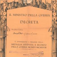 Fondo Giovanni Ansaldo - Medaglia al merito, 12-02-1921